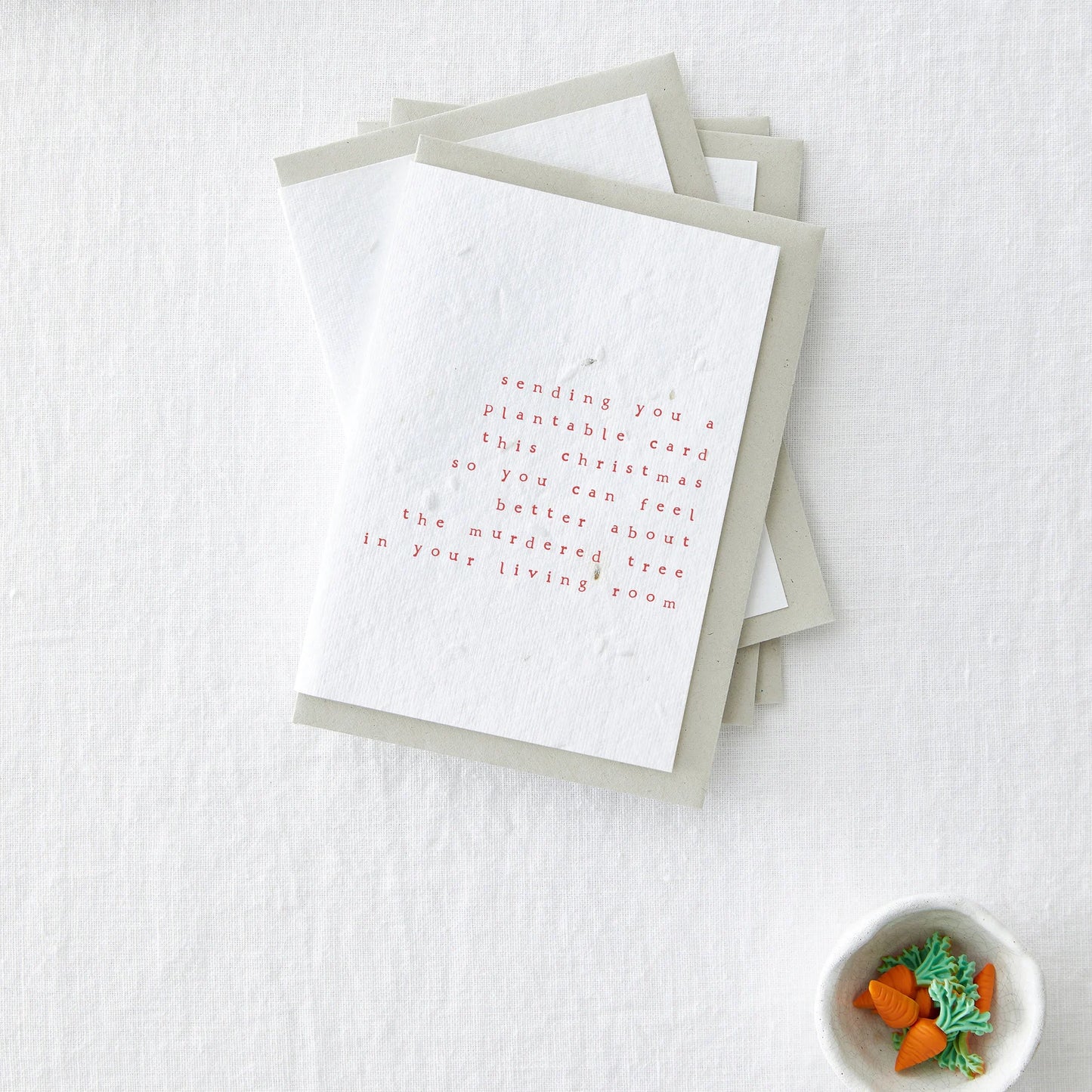 Add on - Plantable Christmas Card with a Handwritten Message