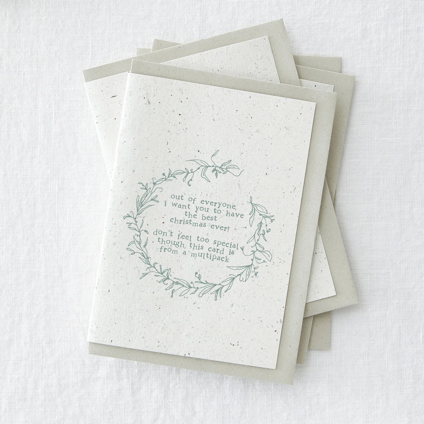 Add on - Plantable Christmas Card with a Handwritten Message